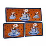 Kit 3 Tapetes Estampados para Cozinha Antiderrapante