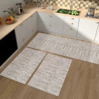 Kit 3 Tapetes Estampados para Cozinha Antiderrapante