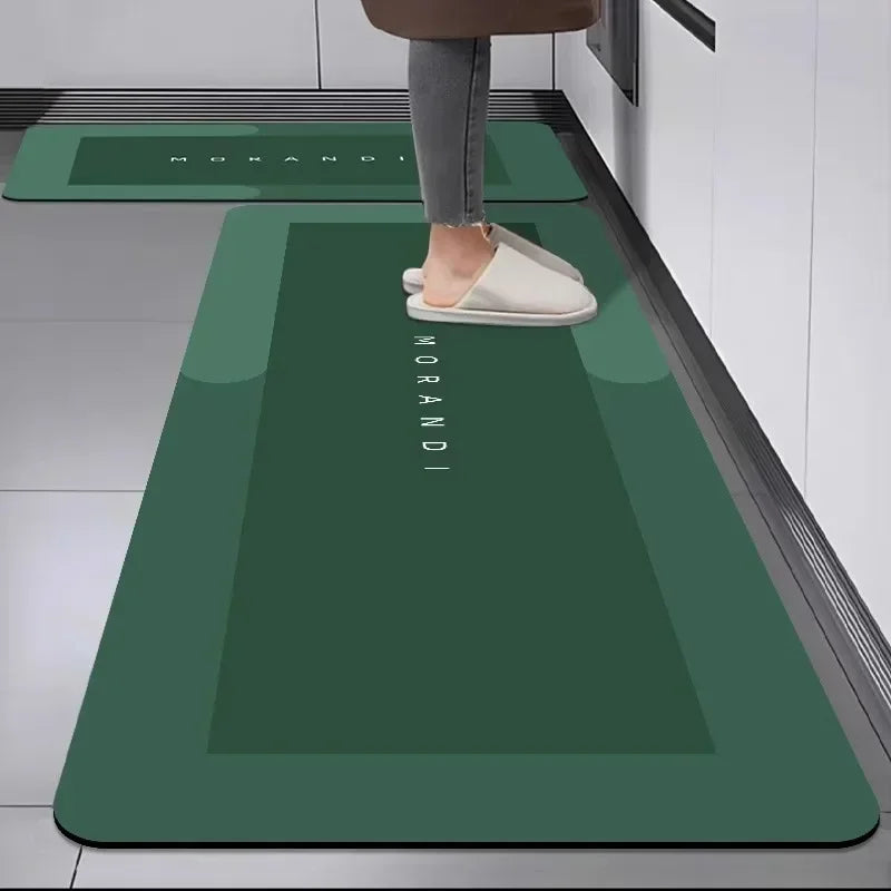 Tapete para Cozinha Minimalista Antiderrapante Absorvente