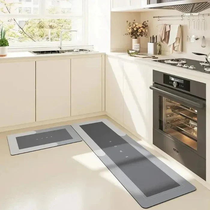 Tapete para Cozinha Minimalista Antiderrapante Absorvente