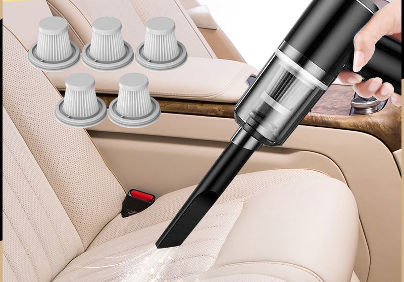 Aspirador de Pó Portátil Sem Fio com 2 Filtros