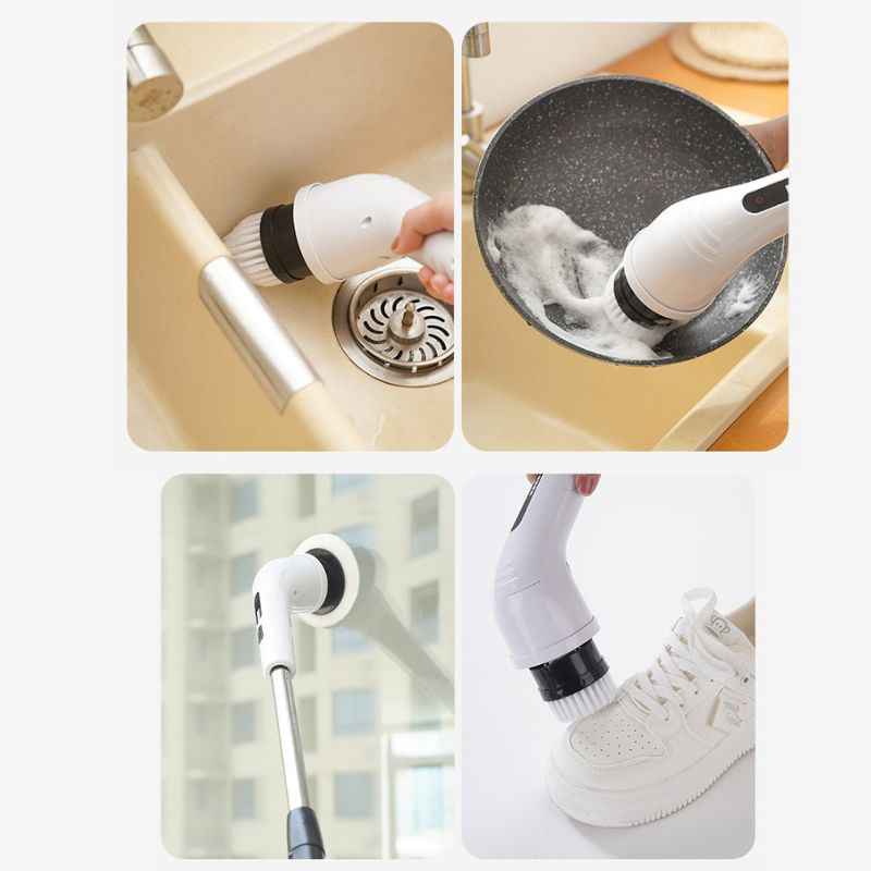 Escovão Elétrico para Limpeza Multiuso 7 em 1