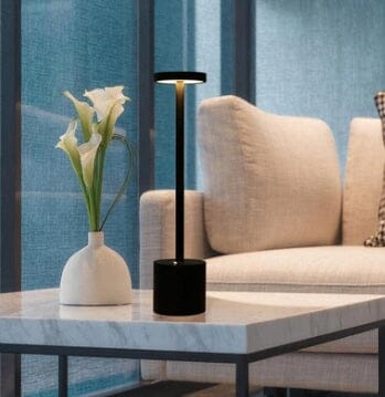 Luminária Abajur de Mesa Recarregável Sem Fio Led