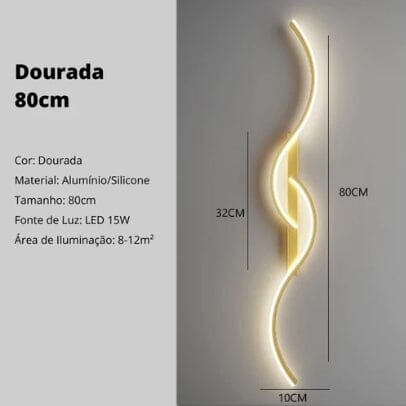 Luminária Arandela de LED para Parede Minimalista
