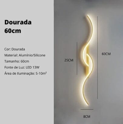 Luminária Arandela de LED para Parede Minimalista