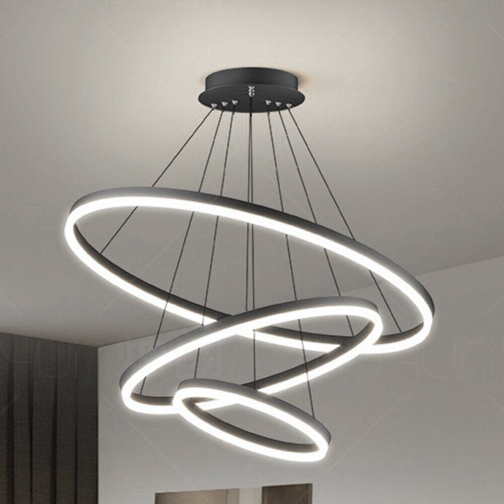 Lustre Pendente Triplo Led Circular Milan