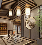 Lustre Pendente de Bambu