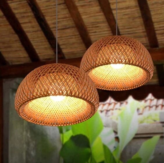 Lustre Pendente de Bambu