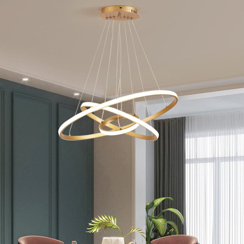 Lustre Pendente Triplo Led Circular Milan