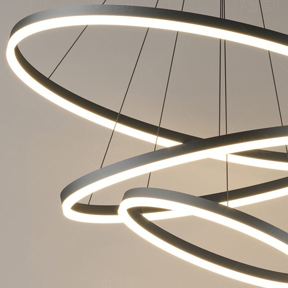 Lustre Pendente Triplo Led Circular Milan