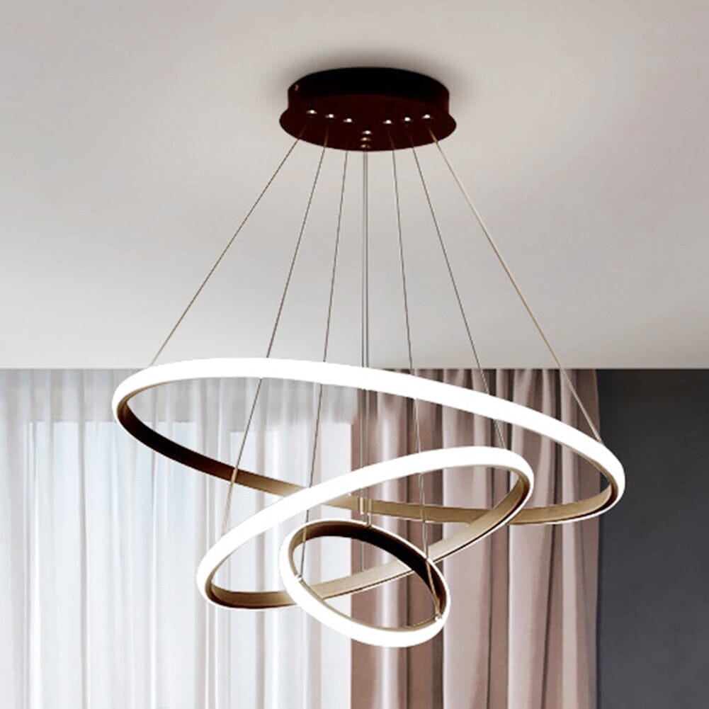 Lustre Pendente Triplo Led Circular Milan