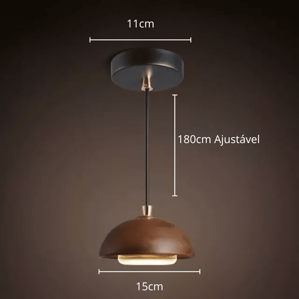 Pendente em Madeira Estilo Rustico