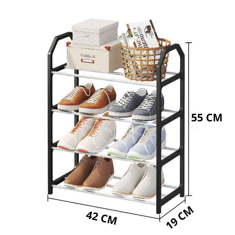 Sapateira Organizadora Vertical com 4 Andares